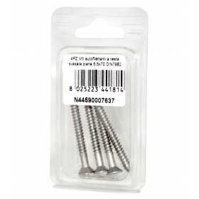 A2 DIN7982 Stainless steel flat self-tapping countersunk screws 5.5x70mm 4pcs N44590007637