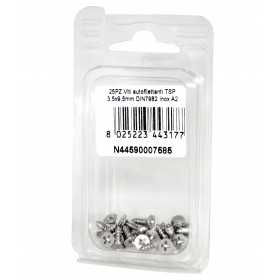 Viti autofilettanti a testa svasata piana DIN7982 Inox A2 3,5x9,5mm 25pz N44590007585