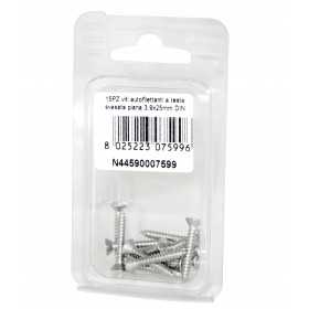 Viti autofilettanti a testa svasata piana DIN7982 Inox A2 3,9x25mm 15pz N44590007599