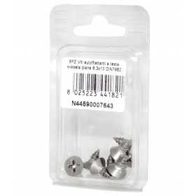 Viti autofilettanti a testa svasata piana DIN7982 Inox A2 6,3x13mm 8pz N44590007643