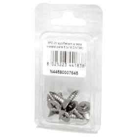 Viti autofilettanti a testa svasata piana DIN7982 Inox A2 6,3x19mm 8pz N44590007645