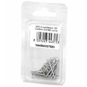 Viti autofilettanti a testa svasata piana DIN7982 Inox A2 2,9x16mm 30pz N44590007580