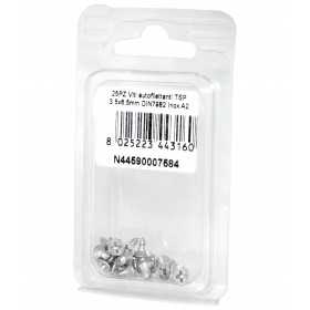 Viti autofilettanti a testa svasata piana DIN7982 Inox A2 3,5x6,5mm 25pz N44590007584