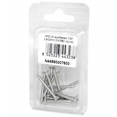 A2 DIN7982 Stainless steel flat self-tapping countersunk screws 3.9x32mm 15pcs N44590007600