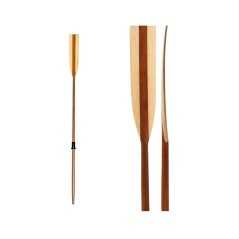 Mahogany oar with curved blade 200cm Ø36mm OS3444620