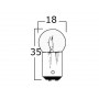 Set 2 Lampadine bipolare 24V 5W BA15D con sfera piccola a poli paralleli N27590002288-40%