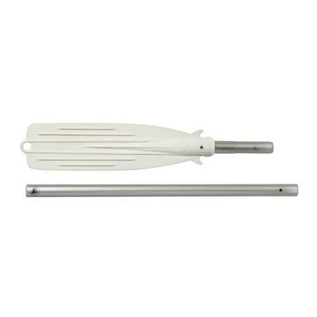 Demountable oar anodized aluminium 132cm Ø35mm White Ball 67cm OS3445313