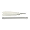 Demountable oar anodized aluminium 132cm Ø35mm White Ball 67cm OS3445313