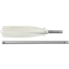 Demountable oar anodized aluminium 180cm Ø35mm White Ball 102cm OS3445319