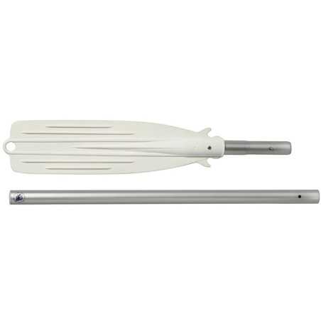 Demountable oar anodized aluminium 180cm Ø35mm White Ball 102cm OS3445319