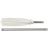Demountable oar anodized aluminium 180cm Ø35mm White Ball 102cm OS3445319