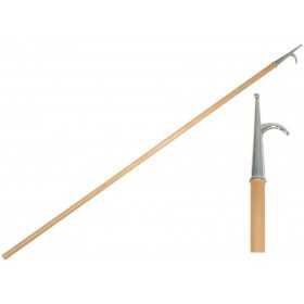 Wooden pole and Stainless Steel boathook tip 180cm MT0700618