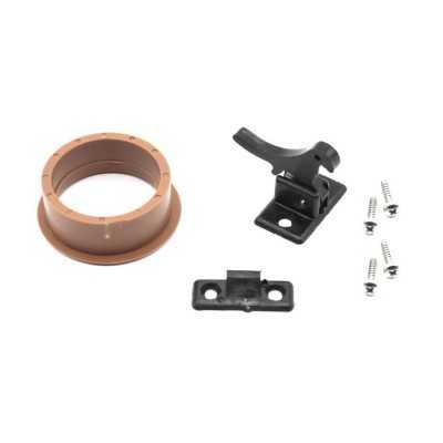 Chiusura a molla in nylon nero per antine con guarnizione N60341500508-0%