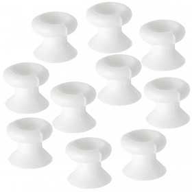 Set 10 pcs Nylon tarpaulin lacing button white with 4.5mm hole N20512000650