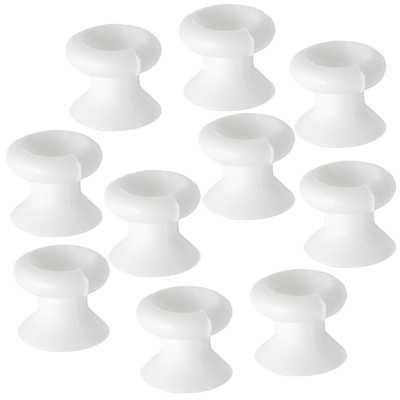 Set 10 pcs Nylon tarpaulin lacing button white with 4.5mm hole N20512000650