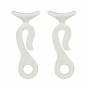 Pair fender holder clips for cable 12mm White colour N10502806693B