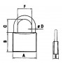 VIRO Stainless Steel padlock 30x28mm N60443503841