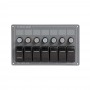 Horizontal electric panel with 7 switches 8 circuits 207x124mm OS1485507