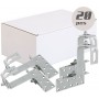 Kit di 20 Ganci solari regolabili in AISI304 A2 per fissare pannelli fotovoltaici N52331500082-20%