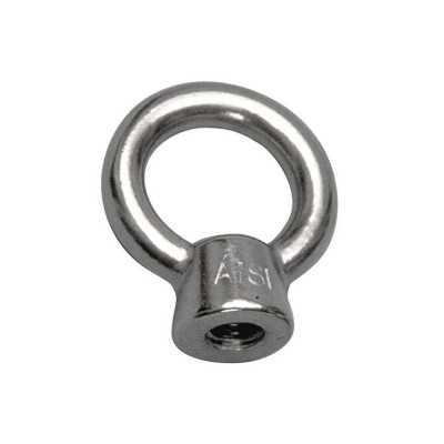 Stainless Steel M6 Female Screw Pad Eye with circular eye N61542107400