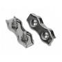 Stainless Steel flat double clamps for 3 mm wire N60542628150