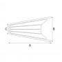 Delfiniera prua Inox con piano in Teak 750x500x330mm Tubo Ø32mm OS4847105-18%
