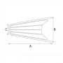 Stainless steel Bow Dolphin striker 680x395x280mm Ø32mm tube OS4847101