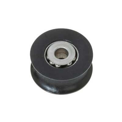 Black Delrin pulley with stainless steel balls 44mm for lines Ø14mm OS5524405