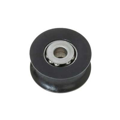 Puleggia nera in delrin su sfere inox 44mm per cime Ø14mm OS5524405-18%