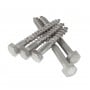 Seatop Stainless steel A2 UNI 704 DIN 571 8x140mm Wood Screws 10pcs N44590006993