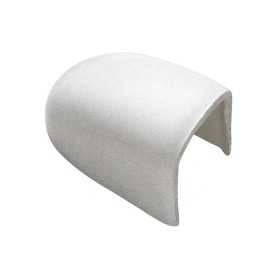 TeStainless Steelilmare WHITE Plastic End Cap for Radial Fender Profile H.40mm MT3833135