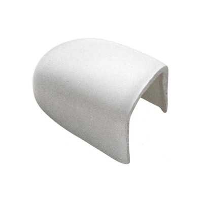 TeStainless Steelilmare WHITE Plastic End Cap for Radial Fender Profile H.40mm MT3833135