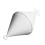 Gavitello biconico bianco Ø320xh750mm in plastica rinforzata LZ16414-10%