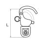 Moschettone da spi Wichard HR in acciaio Inox 85mm 11mm 3600kg MT3523090-20%