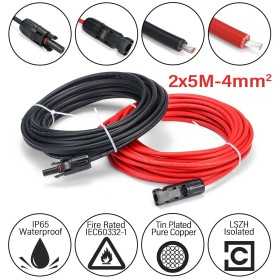 Kit Cavi Solari 2x5m-4mmq con Connettori F/M MC4 N151230750280