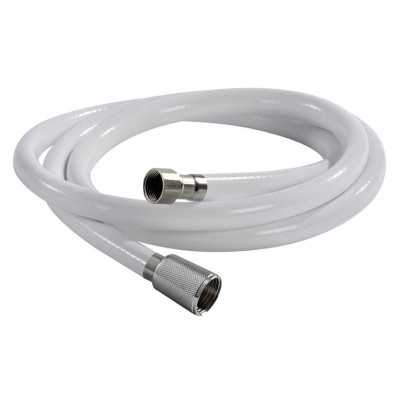 Tubo Doccia retinato in PVC bianco 4m Raccordi terminali 1/2 F + 1/2 F N42737323266-0%