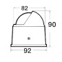Bussola Riviera BS1 Nera 82x92x90mm N100368321246-15%