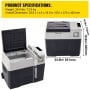 Portable Fridge Freezer 40Lt 12/24/220V with App Control N40816080003