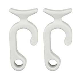 Coppia clip portaparabordi bianco per tubo 22-25mm Cima max Ø12mm N10502806694B-5%