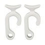 Coppia clip portaparabordi bianco per tubo 22-25mm Cima max Ø12mm N10502806694B-5%
