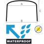 Tendalino pieghevole 2 archi Light 178/185cm h110cm p180cm Bianco OS4690123-18%