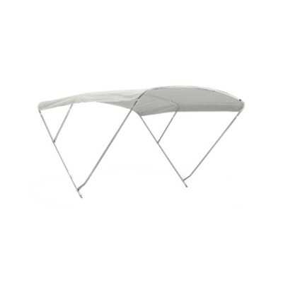 Stainless steel 3-arch detachable bimini 190-210cm h140cm White Sheet N120412011431