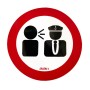 Sticker Do not disturb the captain Ø134mm N31812621826