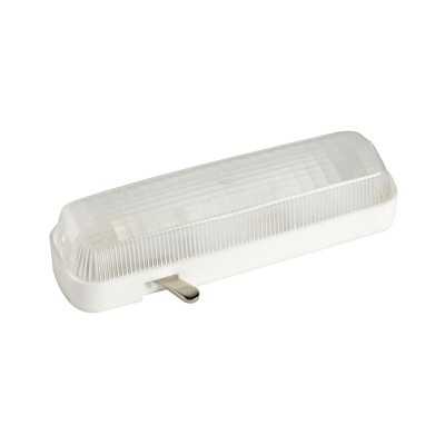 Plafoniera in policarbonato bianco 12cm con interruttore N50326501174-0%