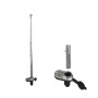 Stainless steel flagpole 60cm Ø19mm with 3 rope eyelets + base N30112502142