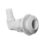 Scarico a mare con gomito 90° in plastica bianca Portagomma 25mm N42038202456-0%