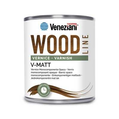 Veneziani WOOD V-MATT 7W6.313 750ml Vernice opaca monocomponente YM473COL502-30.7%