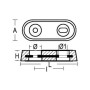 VETUS Plate Zinc Anode 0,90 Kg OS4390200