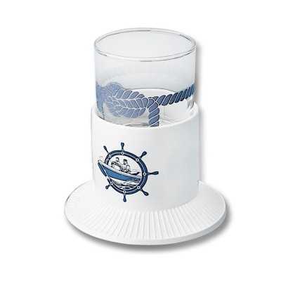 Portabicchiere in plastica a ventosa antisdrucciolo-Non slip Bianco N40417405696-5%
