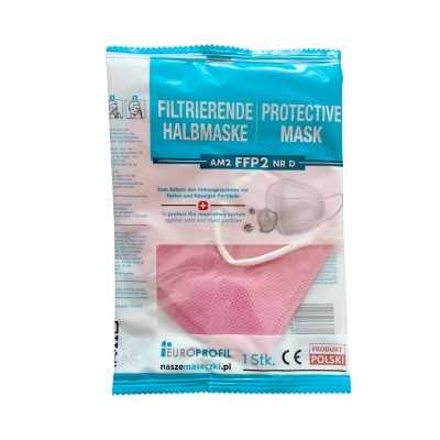 EuroProfil AM2 BU FF2 NR CE1437 Pink protective mask CE1437 Certified N90056004424